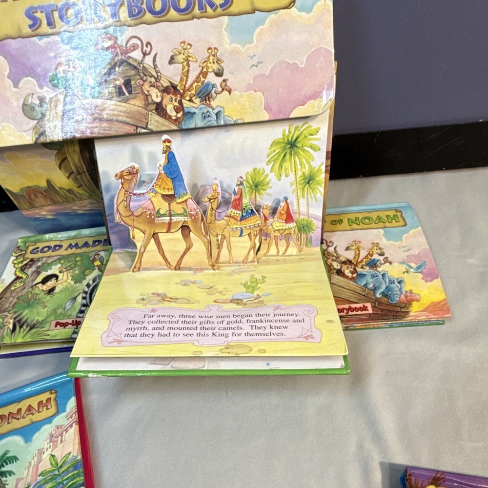 Landoll Bible Mini Pop-Up Storybooks 5 Mini Illustrated Box Set 1999 Ages 4-8 - Picture 8 of 12